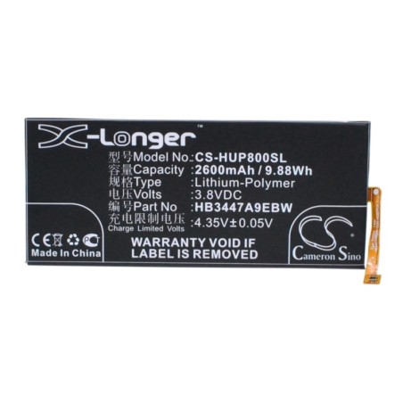 Batterie pour Huawei HB3447A9EBW (2600 mAh/9.88 Wh, 3.8 V)