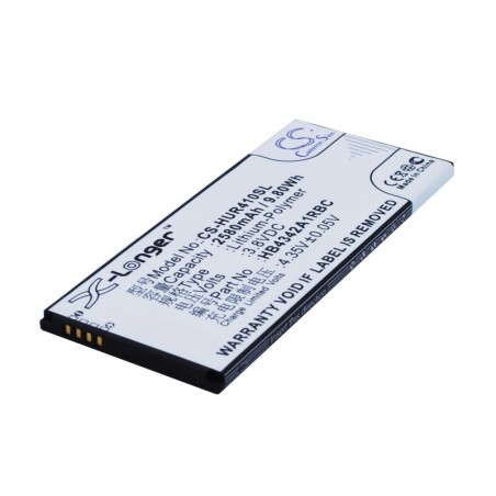Batterie pour Huawei CUN-U29 (2580 mAh/9.8 Wh, 3.8 V)