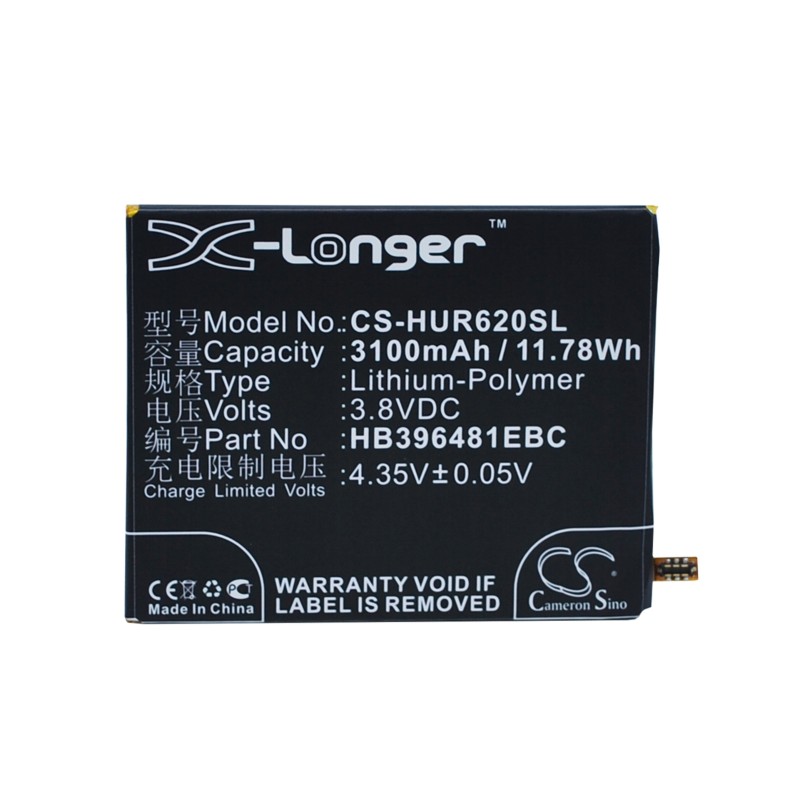 Batterie pour Huawei D199 (3100 mAh/11.78 Wh, 3.8 V)