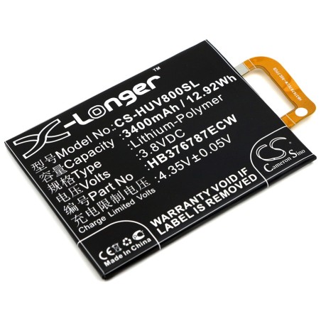 Batterie pour Huawei Honor V8 (3400 mAh/12.92 Wh, 3.8 V)