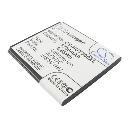 Batterie pour Huawei Ascend Y511 (1750 mAh/6.65 Wh, 3.8 V)