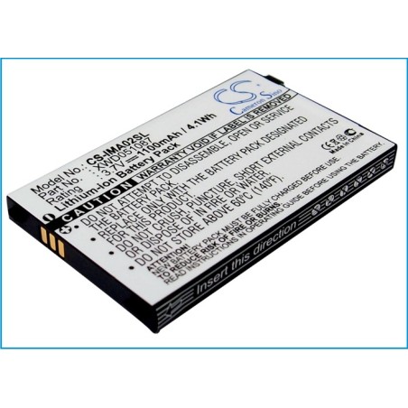 Batterie pour I-Mate PDAL (1100 mAh/4.07 Wh, 3.7 V)