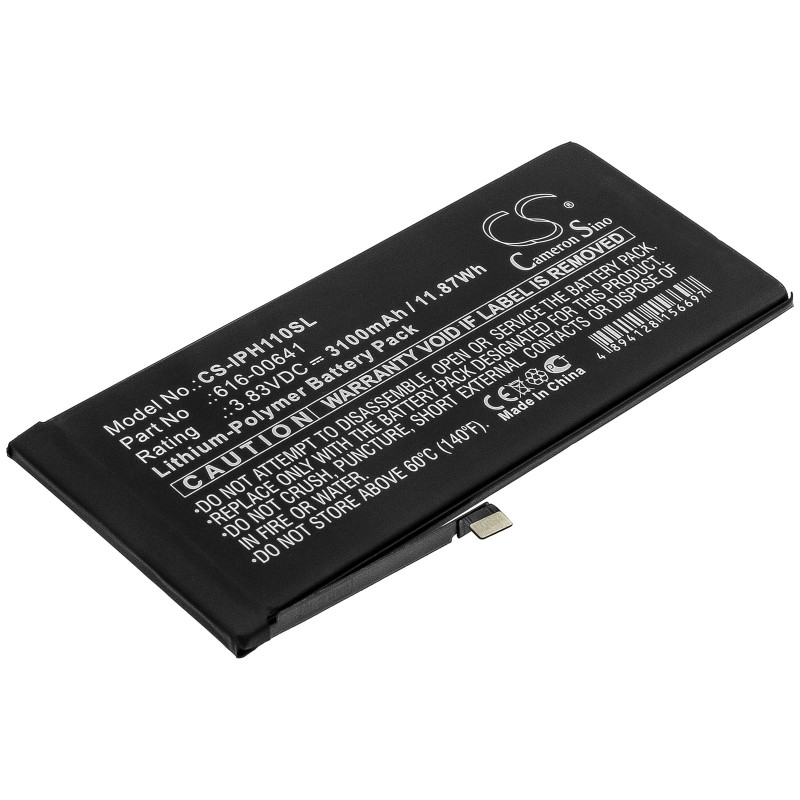 Batterie pour Apple iPhone 11 (3100 mAh/11.87 Wh, 3.83 V)