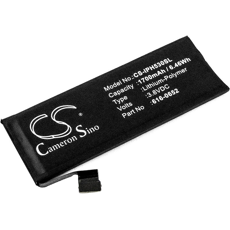 Batterie pour Apple Apple iPhone 5s (1700 mAh/6.46 Wh, 3.8 V)