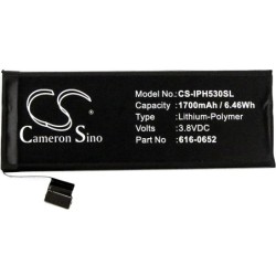 Batterie pour Apple iPhone 5C (1700 mAh/6.46 Wh, 3.8 V)