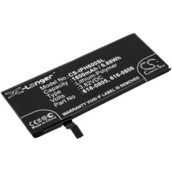 Batterie pour Apple iPhone 6 (1800 mAh/6.88 Wh, 3.82 V)