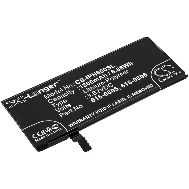 Batterie pour Apple iPhone 6 (1800 mAh/6.88 Wh, 3.82 V)