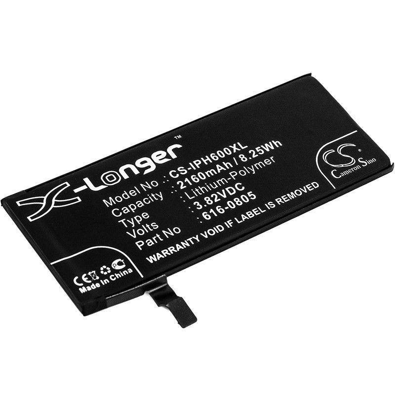 Batterie pour Apple iPhone 6 (2160 mAh/8.25 Wh, 3.82 V)