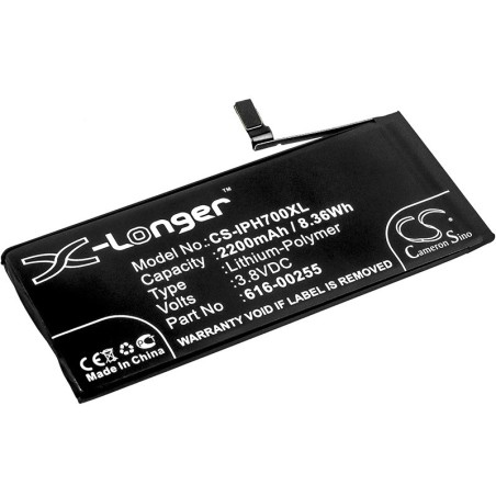 Batterie pour Apple iPhone 7 (2200 mAh/8.36 Wh, 3.8 V)
