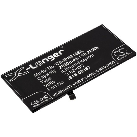 Batterie pour Apple iPhone 8 Plus (2690 mAh/10.28 Wh, 3.82 V)