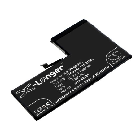 Batterie pour Apple MQA52LL/A (2700 mAh/10.31 Wh, 3.82 V)