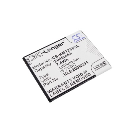 Batterie pour KAZAM Trooper2 5.0 (2000 mAh/7.4 Wh, 3.7 V)