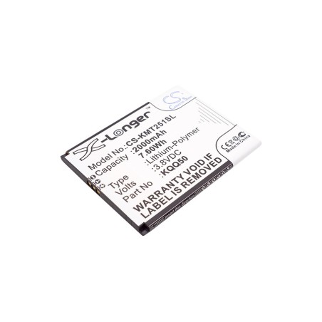 Batterie pour KAZAM TH25014-01 (2000 mAh/7.6 Wh, 3.8 V)