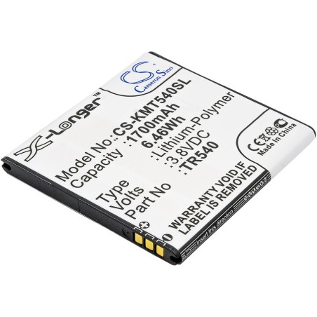 Batterie pour KAZAM TR540 (1700 mAh/6.46 Wh, 3.8 V)