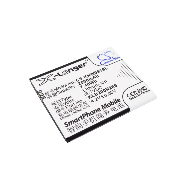 Batterie pour Polytron PL-7T6 (2000 mAh/7.4 Wh, 3.7 V)