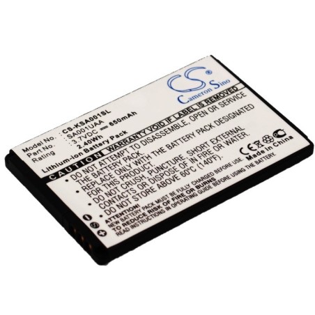 Batterie pour KDDI IS01 (650 mAh/2.41 Wh, 3.7 V)