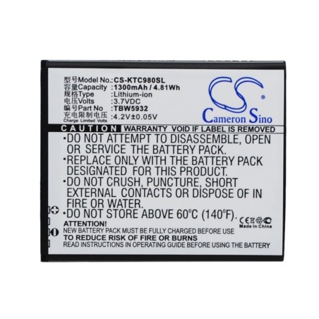 Batterie pour Fly Quad Miracle 2 (1300 mAh/4.81 Wh, 3.7 V)
