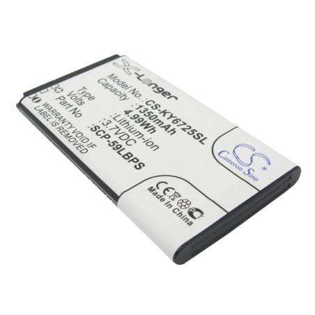 Batterie pour Kyocera Hydro Icon (1350 mAh/5 Wh, 3.7 V)