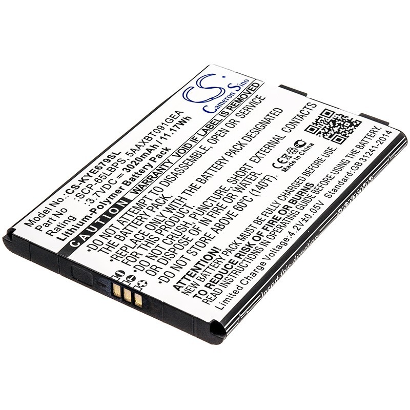 Batterie pour Kyocera E6790 (3020 mAh/11.17 Wh, 3.7 V)