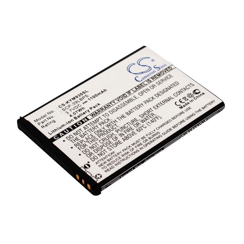 Batterie pour Kyocera Echo (1100 mAh/4.07 Wh, 3.7 V)