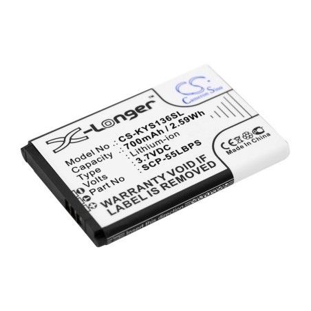 Batterie pour Kyocera S1370 (700 mAh/2.59 Wh, 3.7 V)