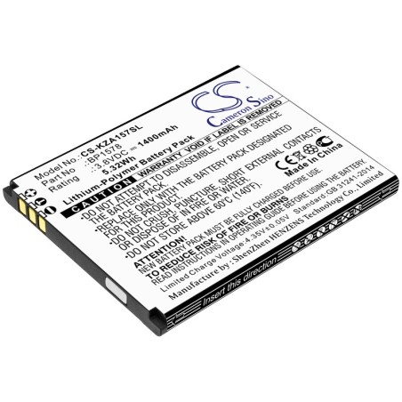 Batterie pour Kazuna eTalk (1400 mAh/5.32 Wh, 3.8 V)