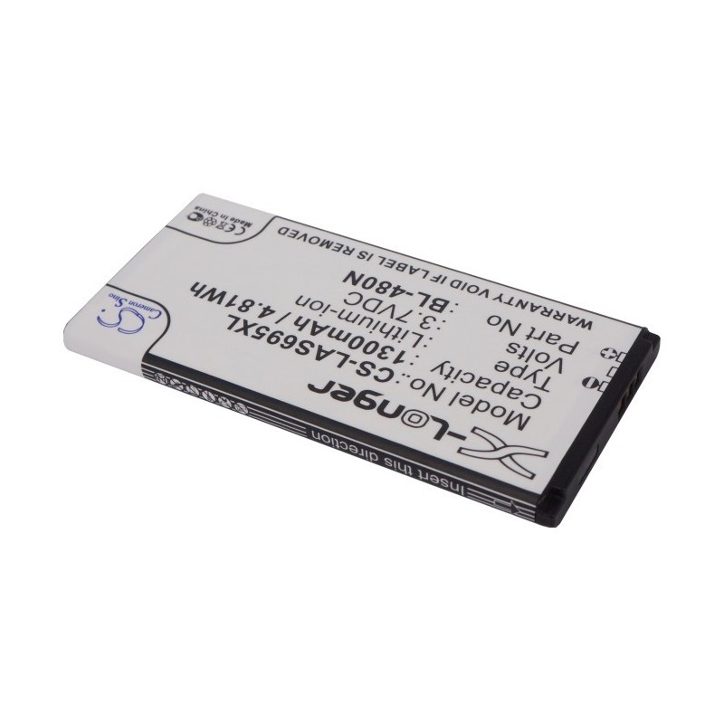 Batterie pour LG EAC61758502 (1300 mAh/4.81 Wh, 3.7 V)