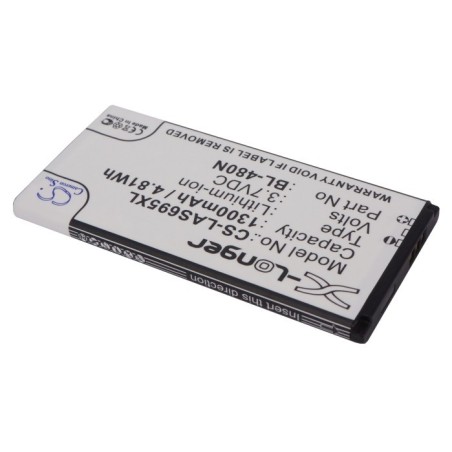 Batterie pour LG EAC61758502 (1300 mAh/4.81 Wh, 3.7 V)