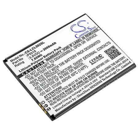 Batterie pour Logicom P5015 (2000 mAh/7.6 Wh, 3.8 V)