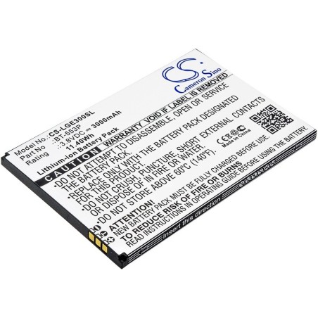 Batterie pour Leagoo Elite 3 (3000 mAh/11.4 Wh, 3.8 V)