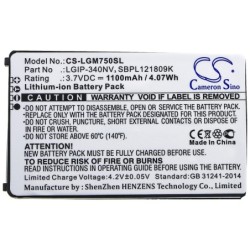 Batterie pour LG Eigen (1100 mAh/4.07 Wh, 3.7 V)
