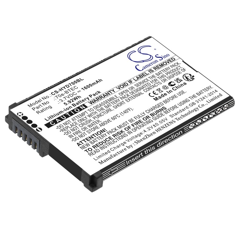 Batterie pour Dolphin 70e (1600 mAh/5.92 Wh, 3.7 V)