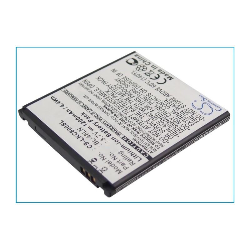 Batterie pour LG Eclipse 4G LTE (1200 mAh/4.44 Wh, 3.7 V)
