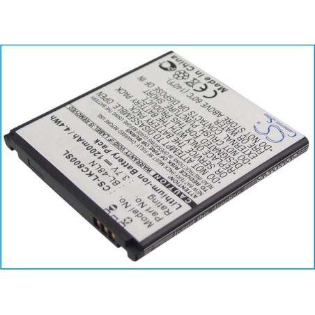 Batterie pour LG Eclipse 4G LTE (1200 mAh/4.44 Wh, 3.7 V)