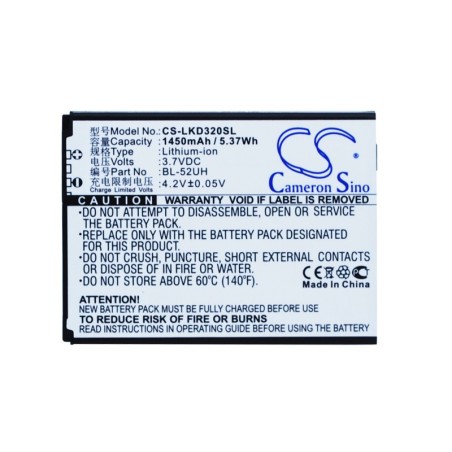 Batterie pour LG D285 (1450 mAh/5.37 Wh, 3.7 V)