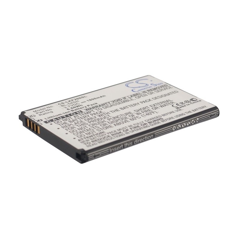 Batterie pour LG G2 (1800 mAh/6.66 Wh, 3.7 V)