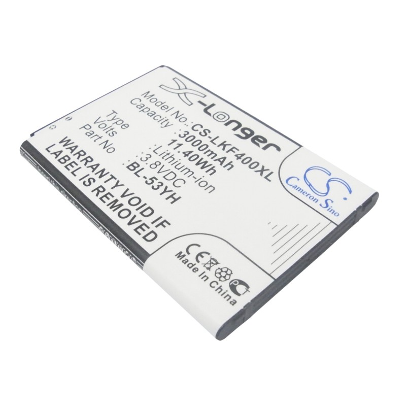 Batterie pour LG D830 (3000 mAh/11.4 Wh, 3.8 V)
