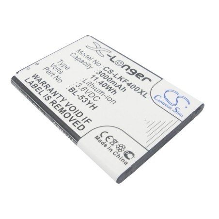 Batterie pour LG D693N (3000 mAh/11.4 Wh, 3.8 V)