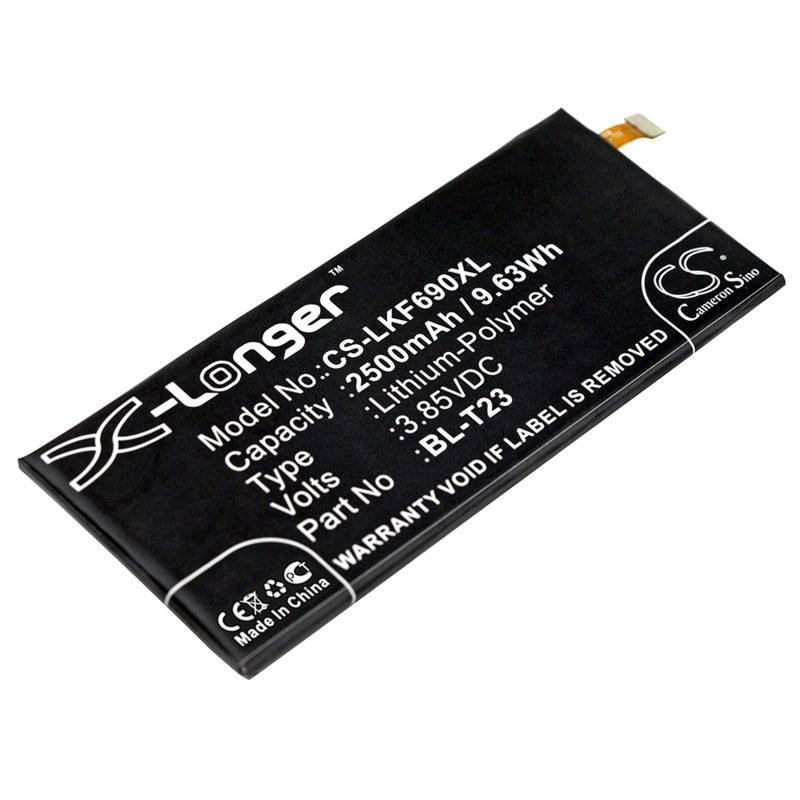 Batterie pour LG EAC63278801 (2500 mAh/9.63 Wh, 3.85 V)