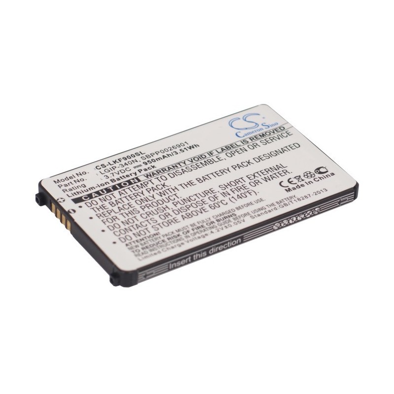 Batterie pour LG VM-101 (950 mAh/3.52 Wh, 3.7 V)