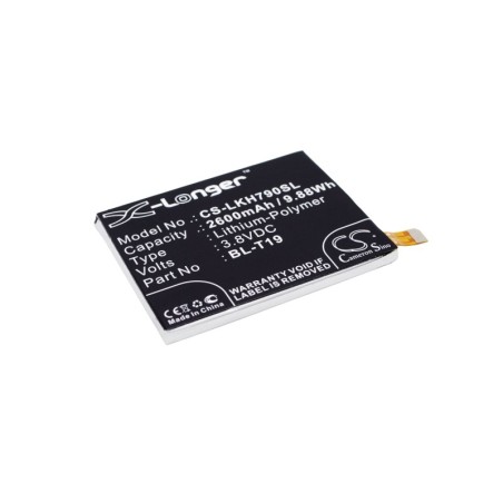Batterie pour LG H791F (2600 mAh/9.88 Wh, 3.8 V)