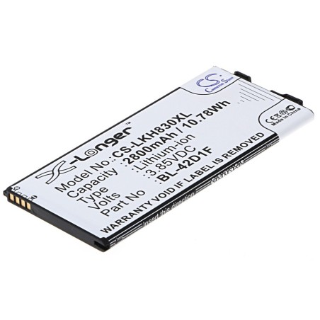 Batterie pour LG EAC63238801 (2800 mAh/10.78 Wh, 3.85 V)