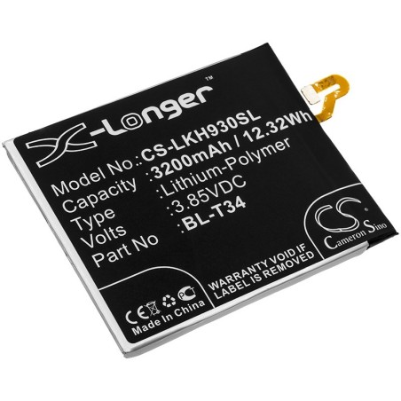 Batterie pour LG AS998 (3200 mAh/12.32 Wh, 3.85 V)