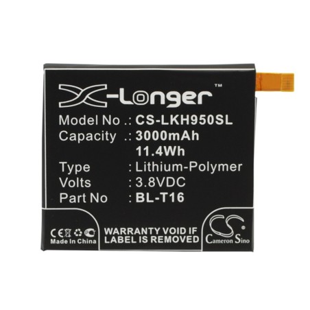 Batterie pour LG H950 (3000 mAh/11.4 Wh, 3.8 V)