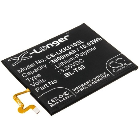 Batterie pour LG K510 (3900 mAh/15.02 Wh, 3.85 V)