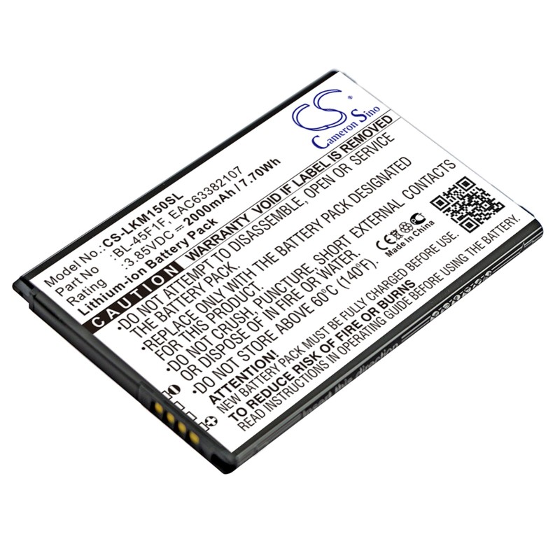 Batterie pour LG Risio 3 (2000 mAh/7.7 Wh, 3.85 V)