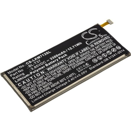 Batterie pour LG Q710CS (3300 mAh/12.71 Wh, 3.85 V)