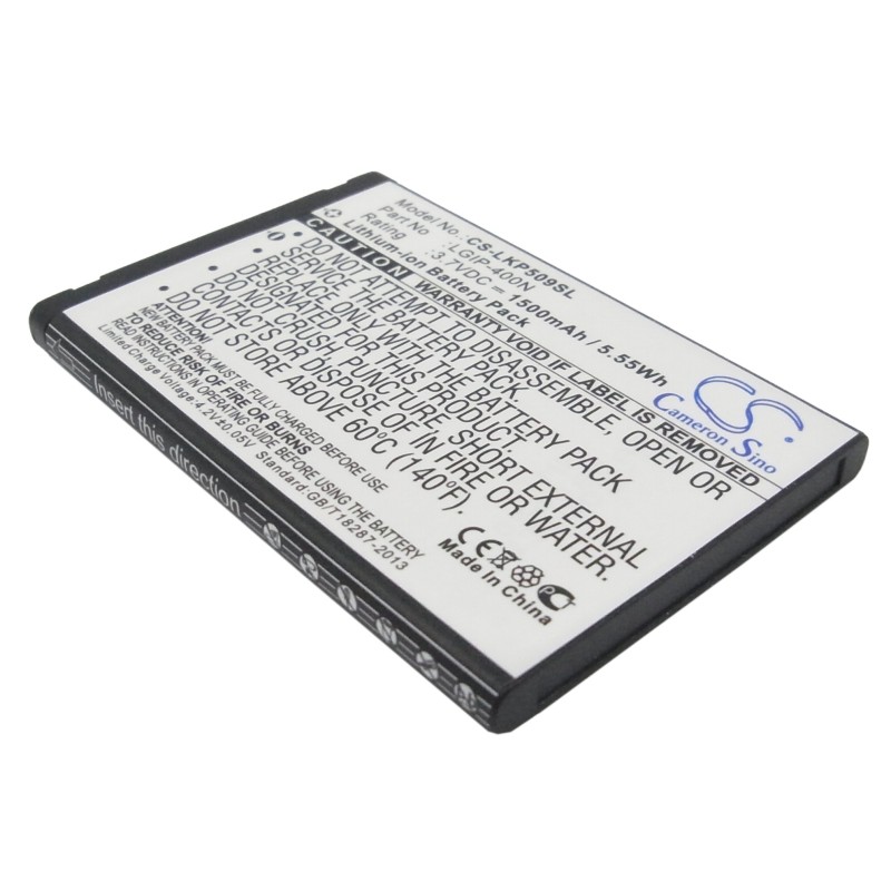 Batterie pour LG Thrive (1500 mAh/5.55 Wh, 3.7 V)