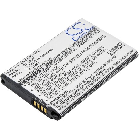Batterie pour LG FX3 (1650 mAh/6.11 Wh, 3.7 V)