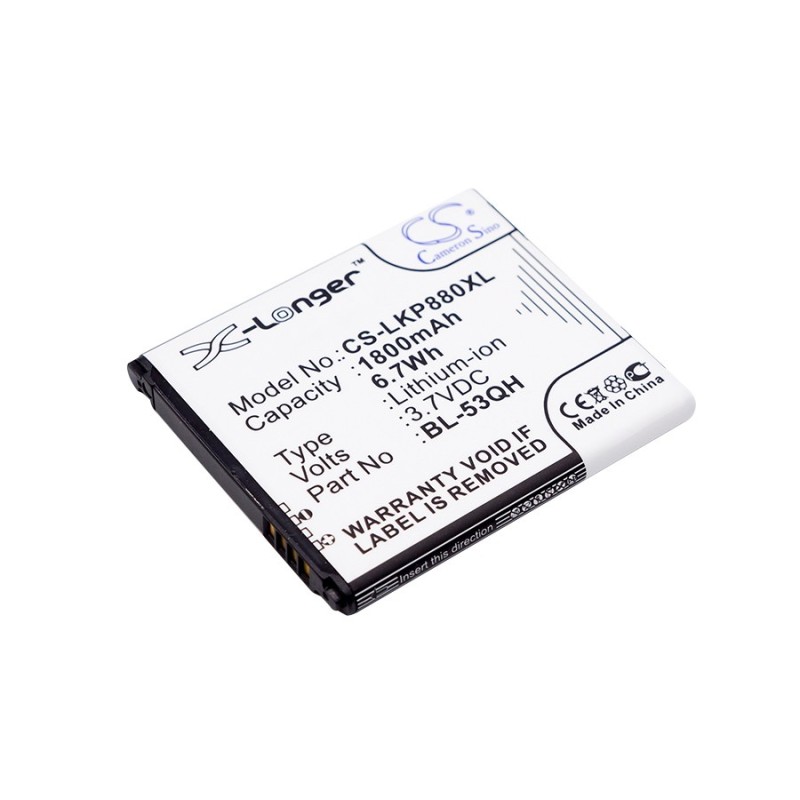 Batterie pour MetroPCS EAC61878605 (1800 mAh/6.66 Wh, 3.7 V)